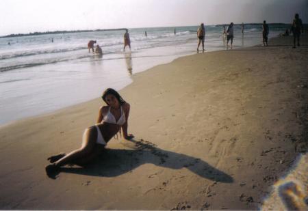 moi dans le sable
